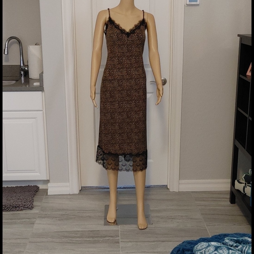 Michael Kors leopard slip dress